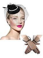 Algopix Similar Product 19 - Geyoga 50s Fascinator Hat for Women