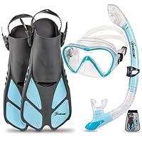 Algopix Similar Product 13 - Seavenger Diving Dry Top Snorkel Set