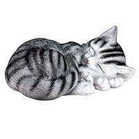 Algopix Similar Product 14 - Hperu Sleeping Cat Ornament Cat Statue