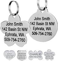 Algopix Similar Product 2 - YINFEIAI Stainless Steel Pet ID Tags