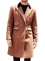 Algopix Similar Product 14 - Runcati Mens Trench Coat Notch Lapel