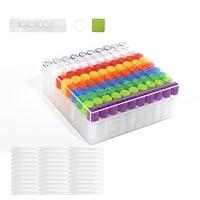 Algopix Similar Product 10 - 100Pcs Plastic 2ml vials with caps Lab