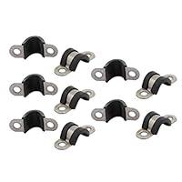 Algopix Similar Product 10 - uxcell 10Pcs 10mm Dia Rubber Lined U