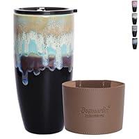 Algopix Similar Product 6 - Bosmarlin Ceramic Travel Coffeel Mug