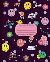 Algopix Similar Product 3 - Composition Notebook Wide Ruled Smiley