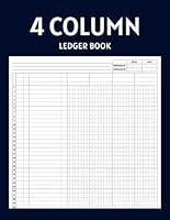 Algopix Similar Product 7 - 4 Column Ledger Book Large Print Four