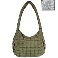 Algopix Similar Product 10 - Quilted Puffer Tote Bag for Women with