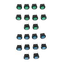 Algopix Similar Product 2 - gazechimp 20pcs 12V Round Rocker Switch