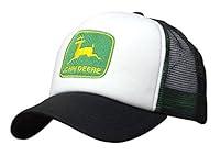 Algopix Similar Product 18 - John Deere Foam Front Trucker Cap, Black