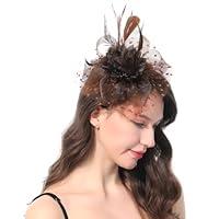 Algopix Similar Product 16 - Ladiery Women Fascinators Hat for Tea