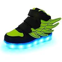 Algopix Similar Product 8 - KARKEIN LED Light Up HiTop Wings Shoes