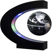 Algopix Similar Product 10 - Floating Globe with LED Lights C Shape