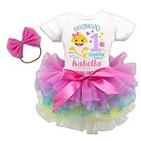 Algopix Similar Product 4 - Baby shark girl birthday outfit baby