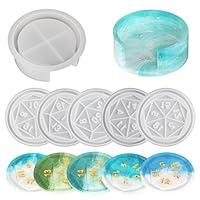 Algopix Similar Product 12 - 6 Pack Dice Coaster Mold 5 Piece