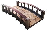 Algopix Similar Product 10 - SamsGazebos MB-B4-T Garden Bridge, Brown
