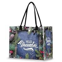 Algopix Similar Product 7 - POFATO Tote Bag for Women Christmas