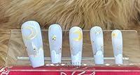 Algopix Similar Product 18 - LUXURY PRESS ON NAIL HOLOGRAM WHITE