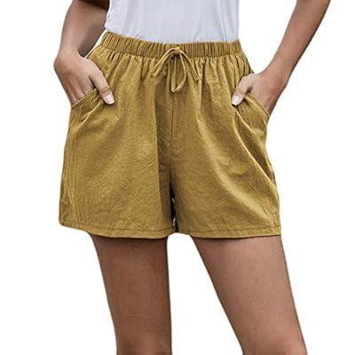 2023 Summer Cotton Linen Shorts for Women