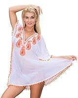 Algopix Similar Product 6 - LA LEELA Womens Chiffon Tassel