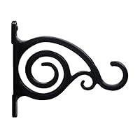 Algopix Similar Product 15 - Fancy Curved Hook Black Cast Iron
