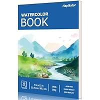 Algopix Similar Product 10 - Hapikalor Watercolor Paper Pad 9x12