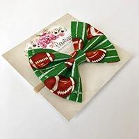 Algopix Similar Product 9 - Football Bow Baby Headband or Hair Clip