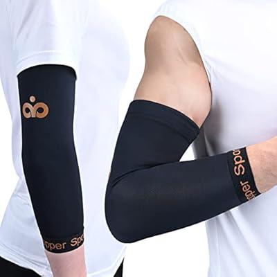 Copper Compression Elbow Brace for Tendonitis and Tennis Elbow