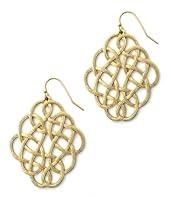 Algopix Similar Product 19 - Metal Alloy Twist Earrings (Gold)