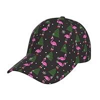 Algopix Similar Product 9 - Baseball Cap Flamingo Christmas Tree