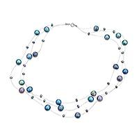 Algopix Similar Product 8 - Shades of Grey Blue Multi Strand