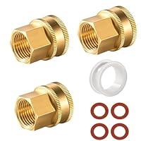 Algopix Similar Product 16 - Brass Garden Hose Adapter 34GHT