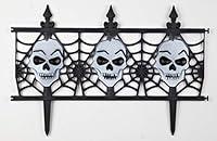 Algopix Similar Product 15 - Decorative Halloween Skull Garden Fence