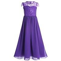 Algopix Similar Product 13 - iiniim Kids Girls Chiffon Lace Pageant