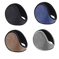 Algopix Similar Product 7 - WeiMeet 4 Pieces Unisex Fleece Earmuffs