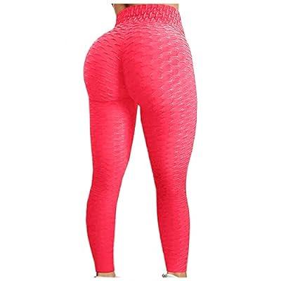 High Waisted Yoga Pants Butt Lift Tight Yoga Pants Tummy Control Workout  Stretch Running Yoga Leggings Sports Tights for Women 