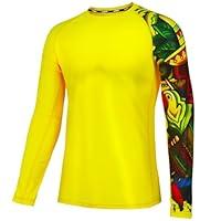 Algopix Similar Product 15 - USKOY Mens Rash Guard Swim Shirts Sun