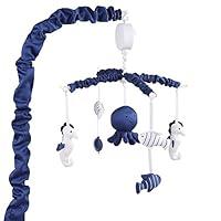 Algopix Similar Product 10 - Navy Blue Musical Mobile with Sea