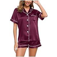 Algopix Similar Product 7 - Silk Pajamas for Women Short Sleeve