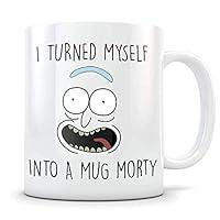 Algopix Similar Product 4 - Rick Morty Mug Pickle Rick Parody I