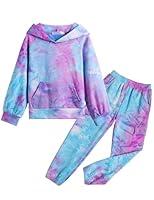 Algopix Similar Product 3 - Arshiner Girls Tie Dye Set Fall 2