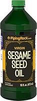 Algopix Similar Product 14 - Piping Rock Virgin Sesame Seed Oil 16