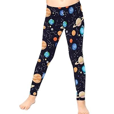 Girls' Leggings Cross Flare Pants with Pockets Black Soft Stretchy