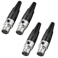 Algopix Similar Product 2 - XMSJSIY 4 Pin Mini XLR Connector TA4F