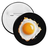 Algopix Similar Product 7 - Fried Egg Pin Button Badge Cute