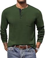 Algopix Similar Product 20 - COOFANDY Mens Long Sleeve Henley