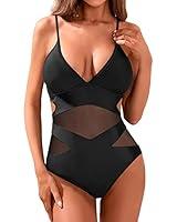 Algopix Similar Product 10 - Holipick Women Black Sexy One Piece