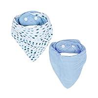 Algopix Similar Product 20 - Bebe au Lait Muslin Bandana Bib Set