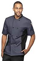 Algopix Similar Product 14 - Mens Chef Coat with Mesh Side Panels