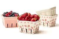 Algopix Similar Product 1 - Farmhouse Ceramic Berry Basket