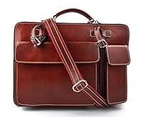 Algopix Similar Product 20 - Leather shoulder bag briefcase carry on